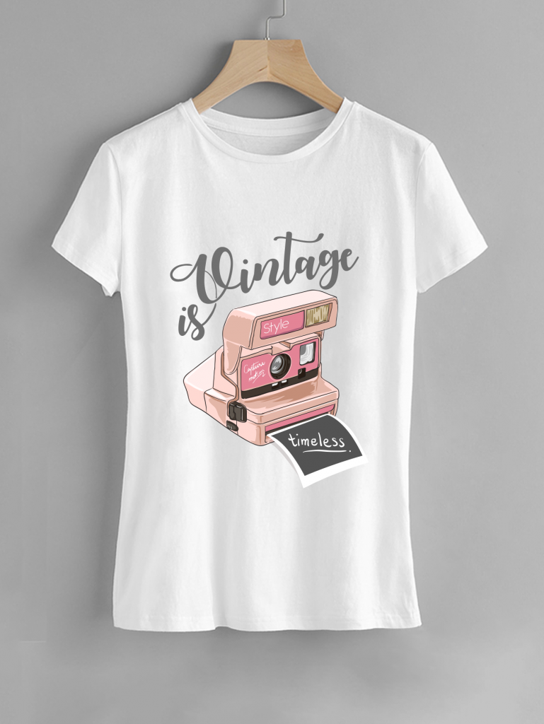 Camiseta Estampado Vintage – Seven Store