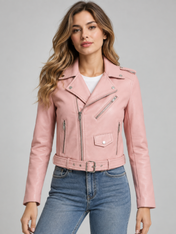 Chaqueta motociclista Rosa