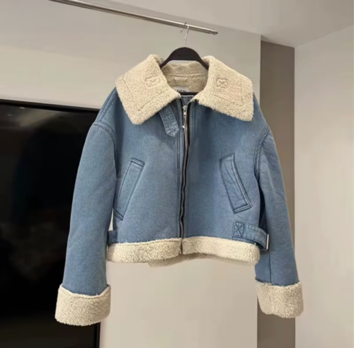 Chaqueta ovejera azul photo review