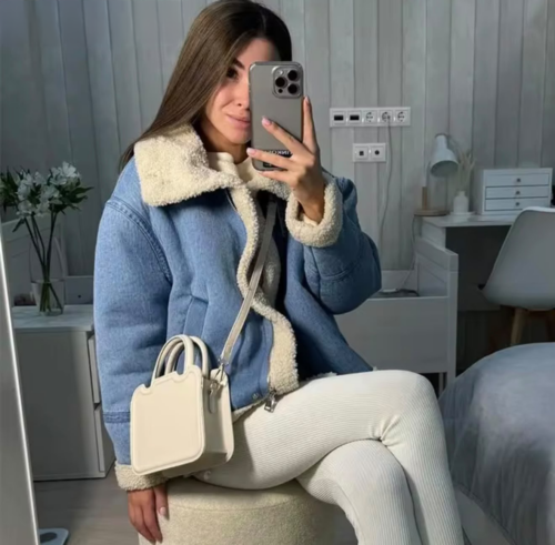 Chaqueta ovejera azul photo review