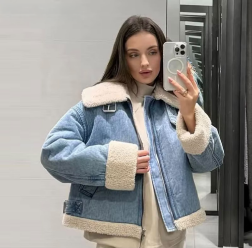 Chaqueta ovejera azul photo review