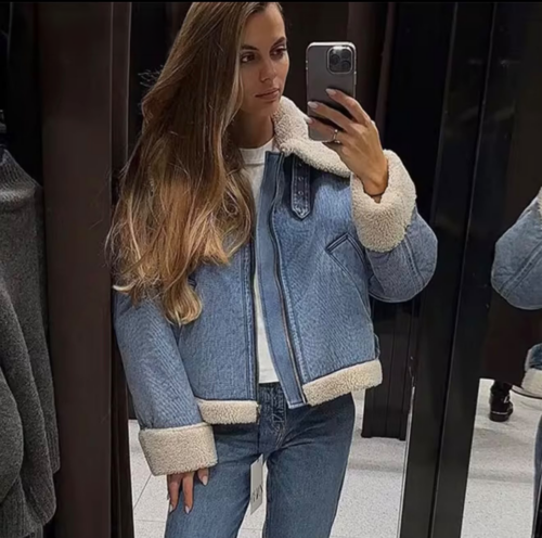 Chaqueta ovejera azul photo review